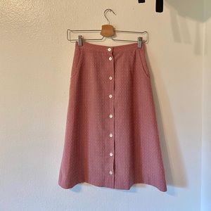 Vintage Talbots Red Gingham Skirt